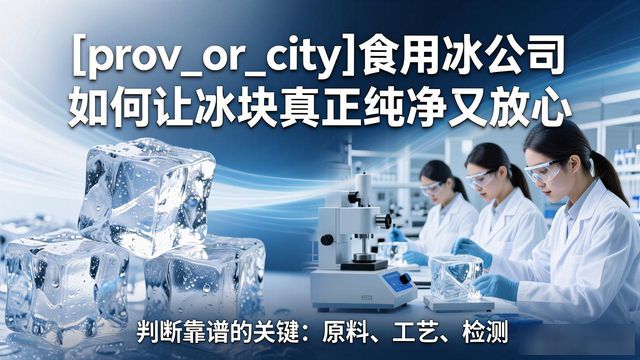 芜湖食用冰公司如何让冰块真正纯净又放心